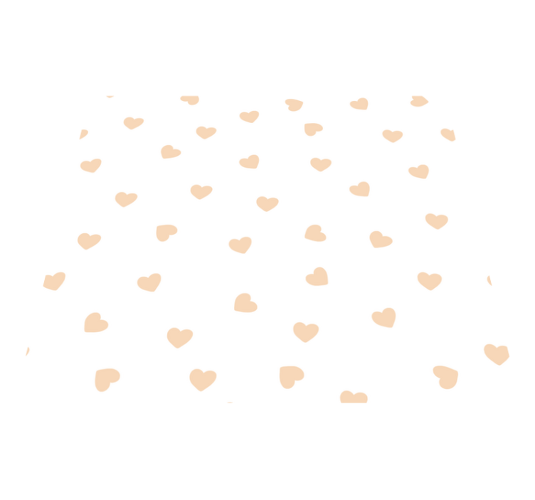 침실용 비닐 카펫 작은 하트 - TenStickers