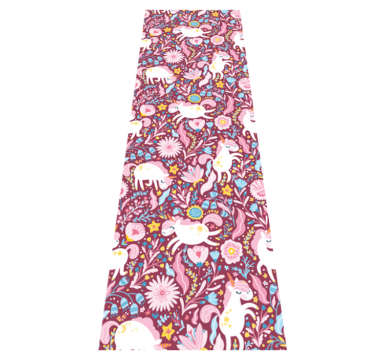 침실용 비닐 카펫 아름다운 유니콘 동물 패턴 디자인 - TenStickers