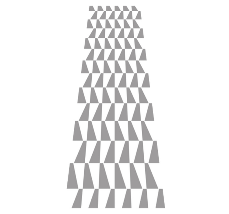 침실용 비닐 카펫 회색 삼각형 - TenStickers