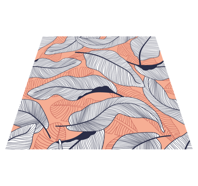 침실용 비닐 카펫 열대 잎 디자인 - TenStickers