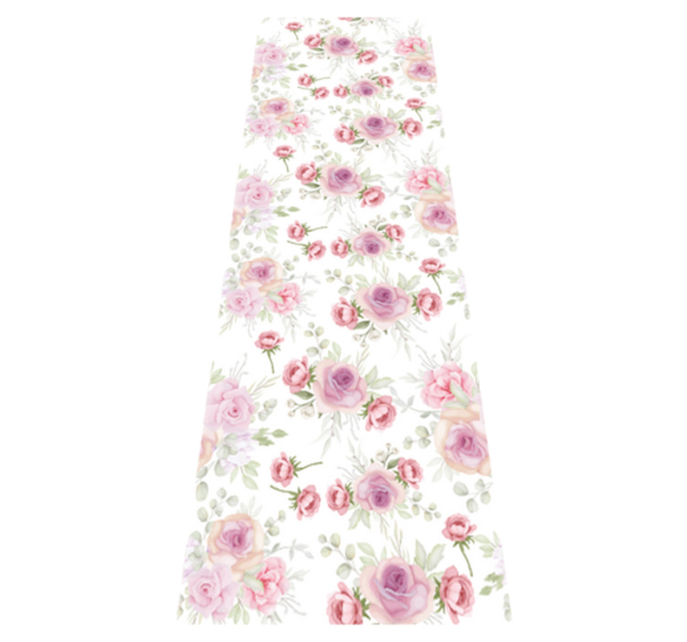 침실용 비닐 카펫 핑크와 자유로운 패턴 - TenStickers