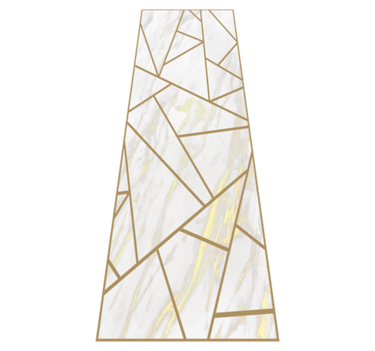 침실용 비닐 카펫 대리석 기하학적 모자이크 - TenStickers