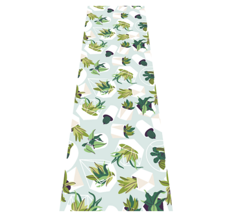 침실용 비닐 카펫 녹색 선인장 - TenStickers