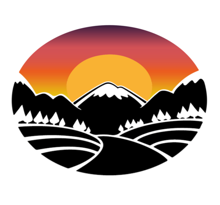 비닐 카펫 자연 산과 숲 - TenStickers