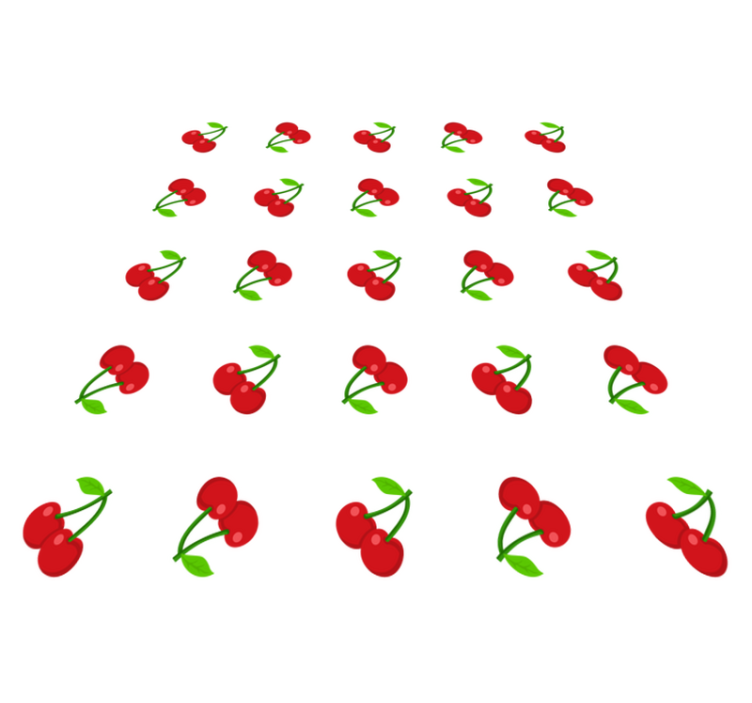 비닐 카펫 자연 체리 패턴 디자인 - TenStickers