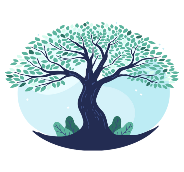 비닐 카펫 자연 풍성한 나무 디자인 - TenStickers