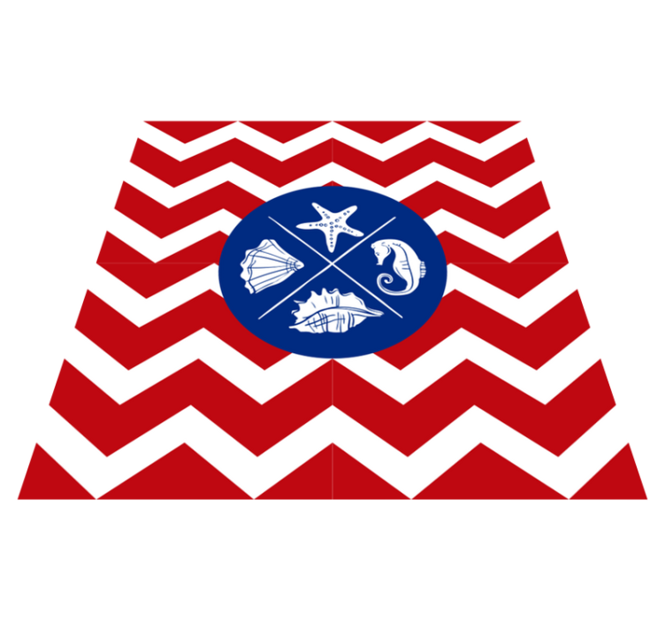 비닐 카펫 자연 조개껍질 바다 패턴 - TenStickers