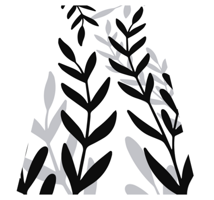 비닐 카펫 꽃과 식물 반투명 식물 비닐 시트 - TenStickers