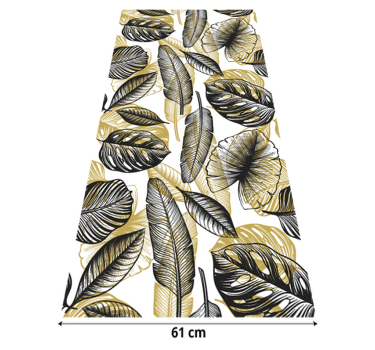 비닐 카펫 꽃과 식물 우아한 열대 식물 - TenStickers