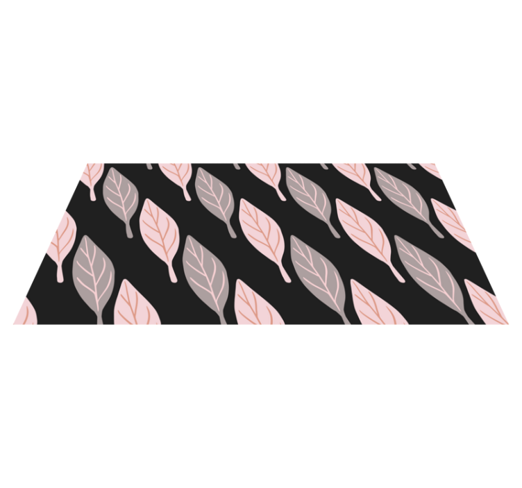 비닐 카펫 꽃과 식물 세련된 잎 패턴 - TenStickers