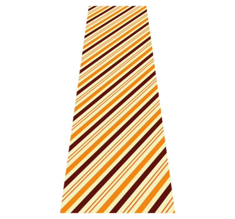 침실용 비닐 카펫 레트로 오렌지 브라운 패턴 - TenStickers