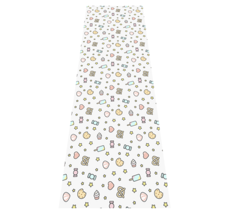 침실용 비닐 카펫 귀여운 아기 얼굴 간식 - TenStickers