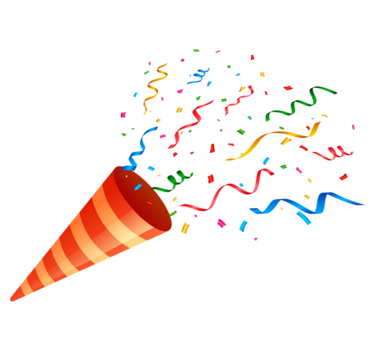 기하학적 효과 비닐 카펫 축하 색종이 - TenStickers