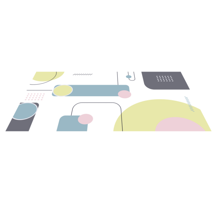 기하학적 효과 비닐 카펫 파스텔 기하학 배경 - TenStickers