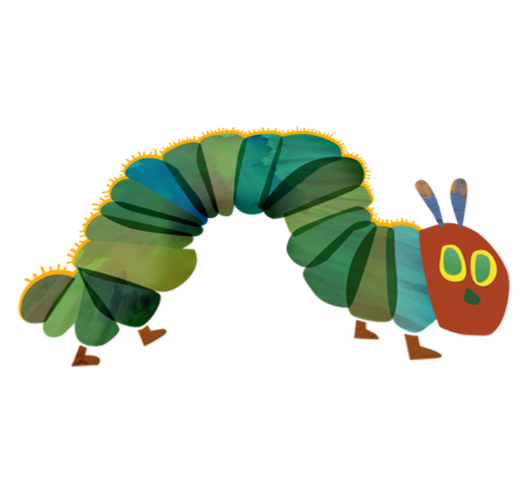 어린 이용 비닐 카펫 배고픈 애벌레 장식용 비닐 - TenStickers