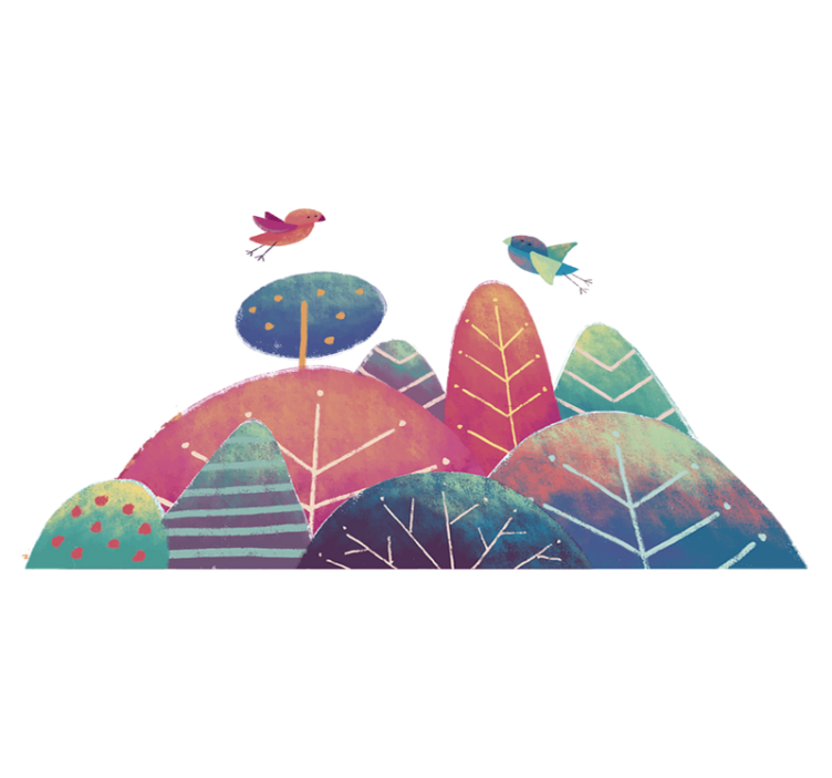 어린 이용 비닐 카펫 날아다니는 새 디자인 - TenStickers