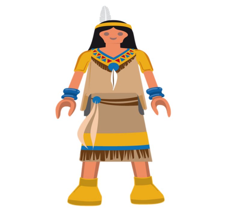 어린 이용 비닐 카펫 플레이모빌 인디아 - TenStickers