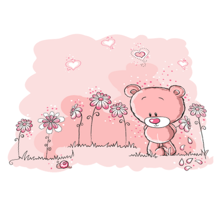 어린 이용 비닐 카펫 내 인형 곰돌이 디자인 - TenStickers