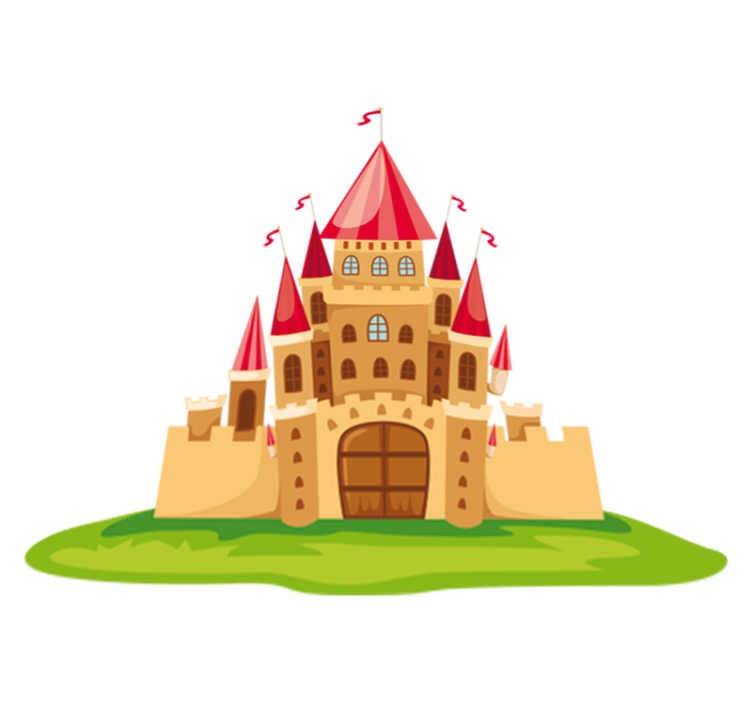 어린 이용 비닐 카펫 왕자 성 비닐 - TenStickers