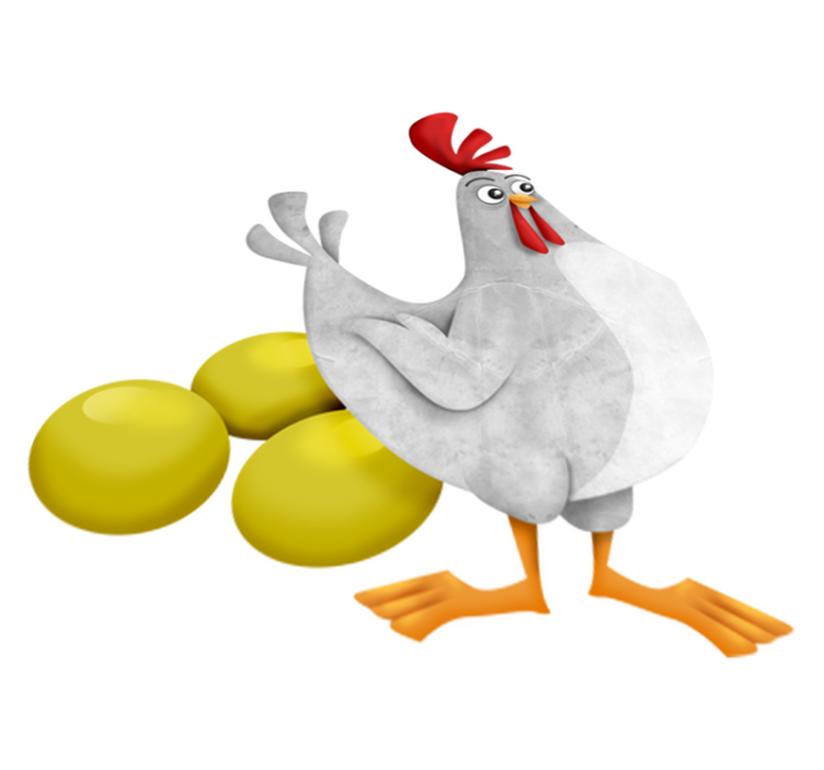 어린 이용 비닐 카펫 황금알이 있는 늪 - TenStickers