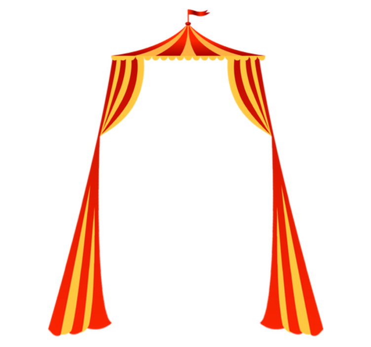 어린 이용 비닐 카펫 어린이 서커스 입구 디자인 - TenStickers