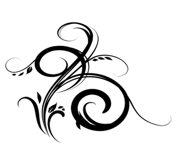 침실용 비닐 카펫 필그리나 식물 디자인 데코 스티커 - TenStickers