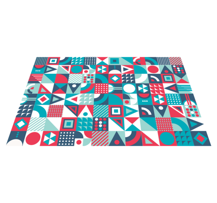 거실용 비닐 깔개 geometric Abstract Pattern - TenStickers
