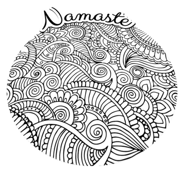 만다라 비닐 카펫 나마스테 만다라 - TenStickers