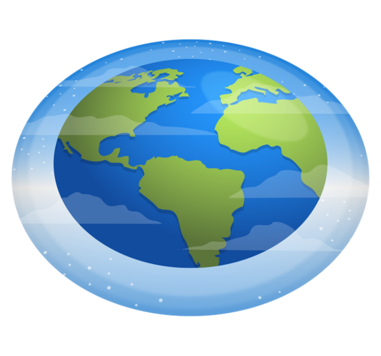 세계의 놀라운 원형 비닐 깔개 - TenStickers