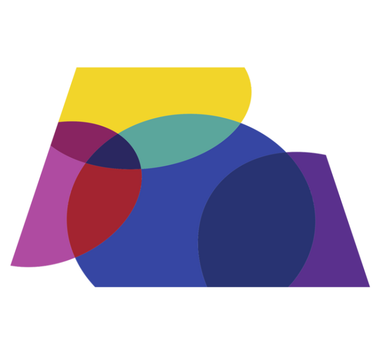 기하학적 효과 비닐 카펫 기하학적인 색채감 - TenStickers