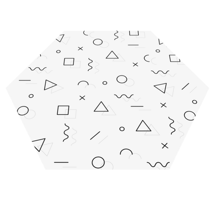 멤피스 스타일 미니멀리스트 비닐 카펫 - TenStickers