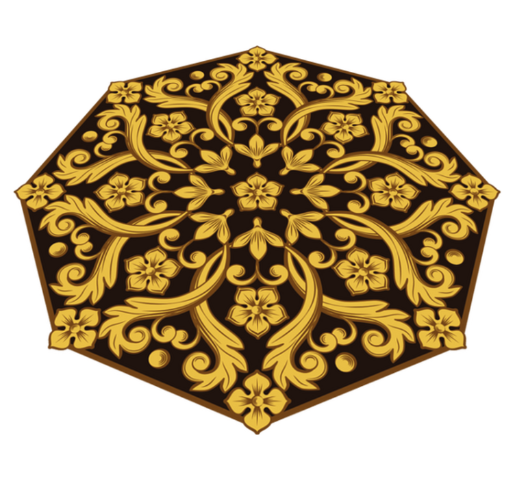 꽃 선조 비닐 카펫 빈티지 - TenStickers