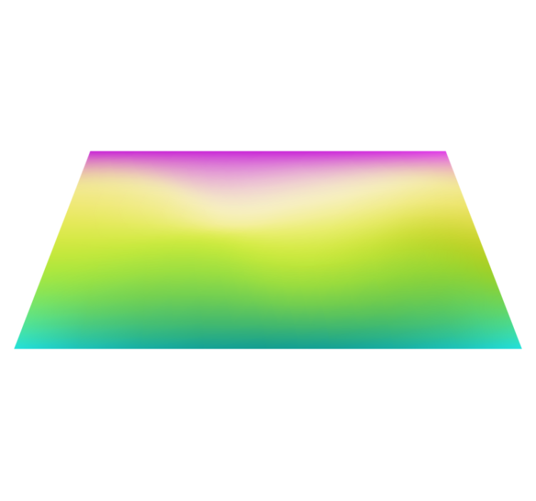 화려한 형광색 현대 비닐 깔개 - TenStickers