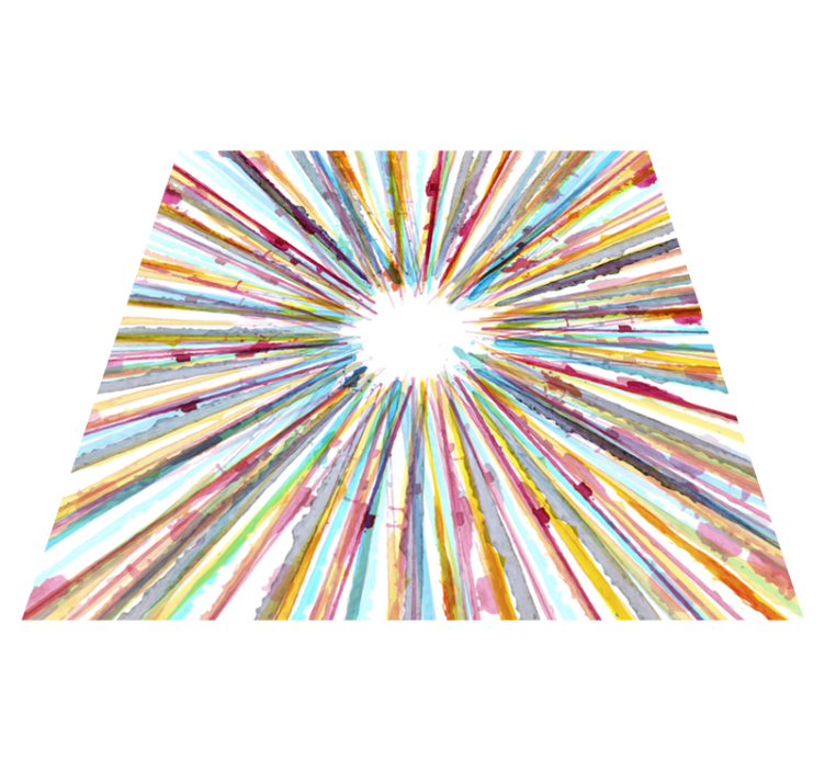 수채화 스트라이프 비닐 카펫 - TenStickers