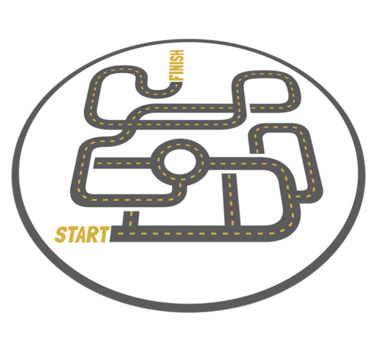 비닐 게임 카펫 도로 모험 - TenStickers