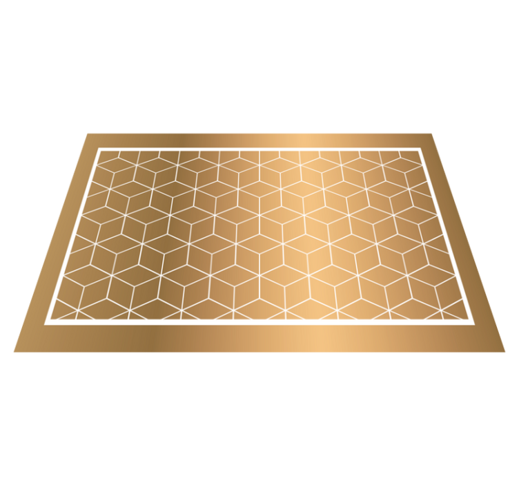 멋진 큐브 기하학적 비닐 깔 개 - TenStickers