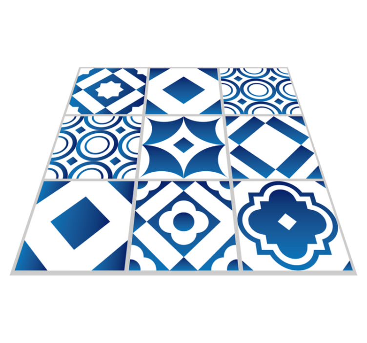 우아한 타일 비닐 주방 매트 - TenStickers