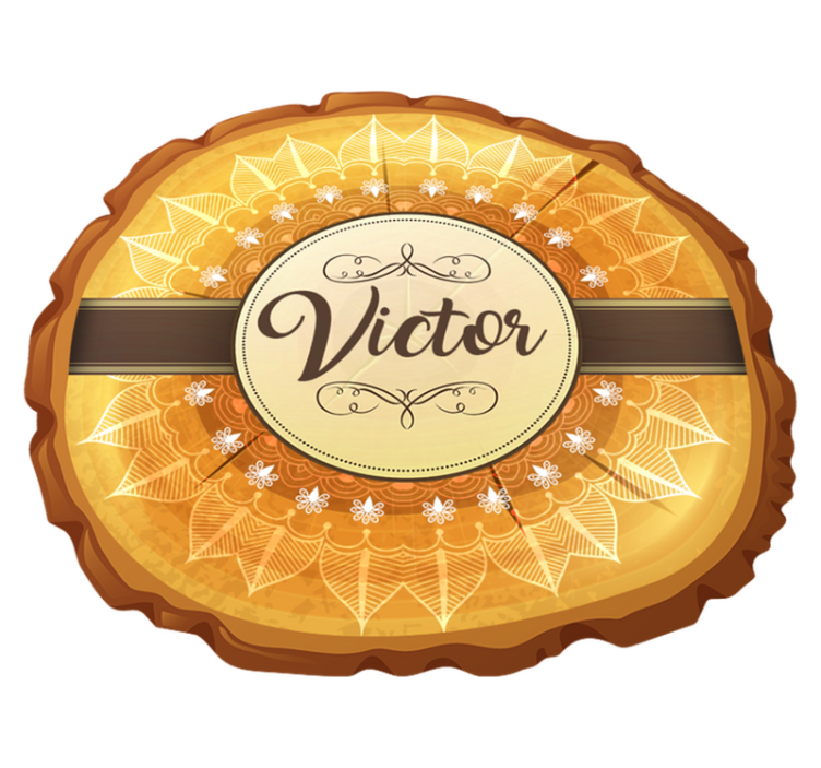 이름이있는 비닐 카펫 맞춤형 축제 상징 - TenStickers