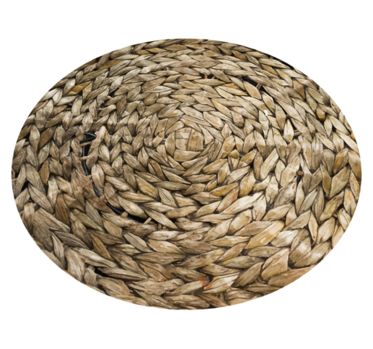 비닐 카펫 정리 원형 직조 - TenStickers