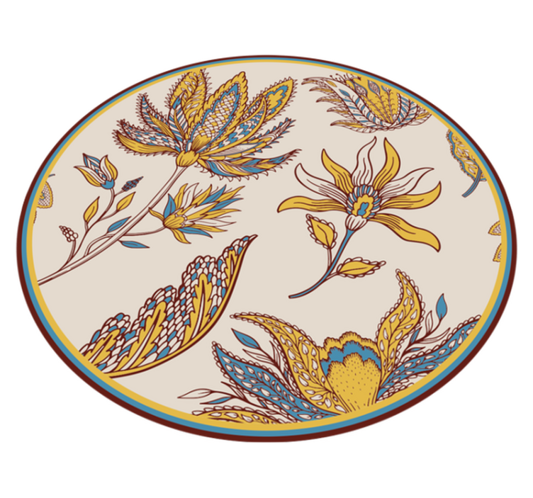 비닐 카펫 꽃과 식물 화려한 꽃의 우아함 - TenStickers