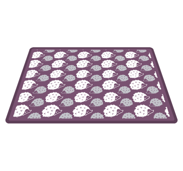 어린 이용 비닐 카펫 만화 고슴도치 - TenStickers