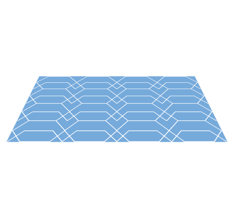 육각형 숫자 기하학 양탄자 - TenStickers