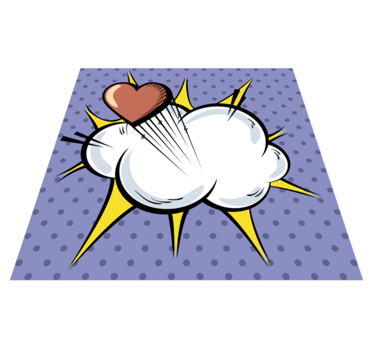 비닐 게임 카펫 팝 아트 폭발적 디자인 - TenStickers