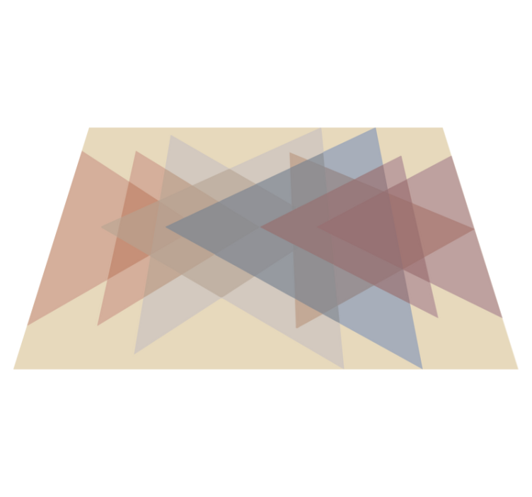 기하학적 효과 비닐 카펫 기하학적 겹침 - TenStickers