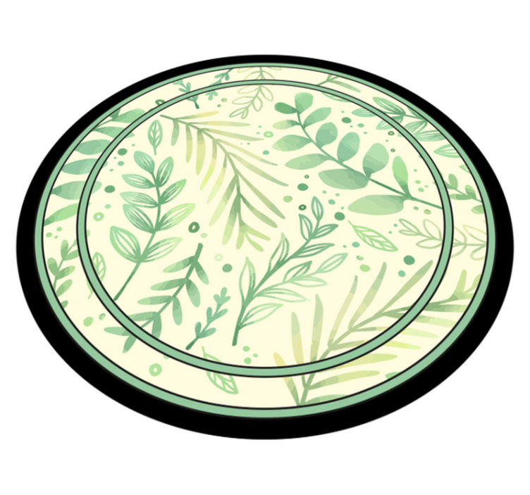 비닐 카펫 꽃과 식물 보태니컬 모티프 악센트 - TenStickers