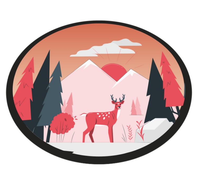 비닐 카펫 자연 고요한 자연 풍경 - TenStickers