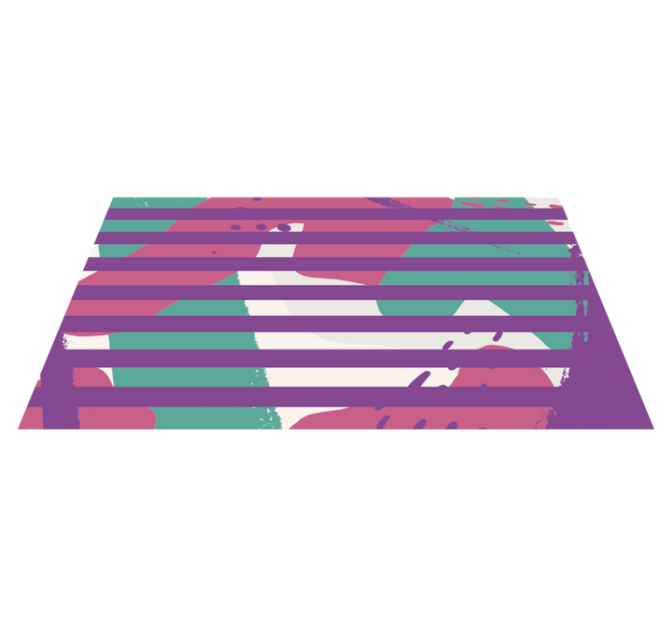 줄무늬 비닐 카펫 줄무늬 패턴 - TenStickers