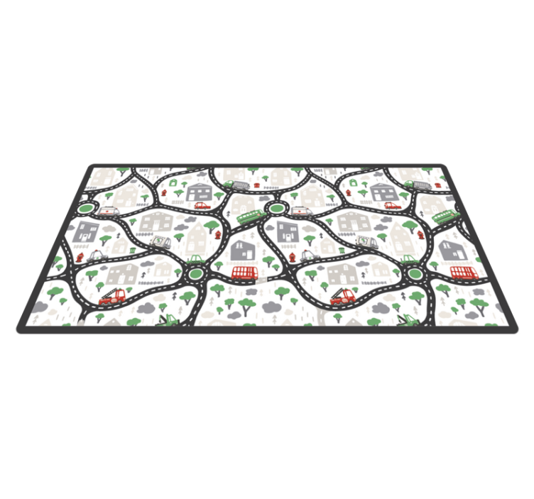 비닐 도로 카펫 도시 놀이 도로 - TenStickers