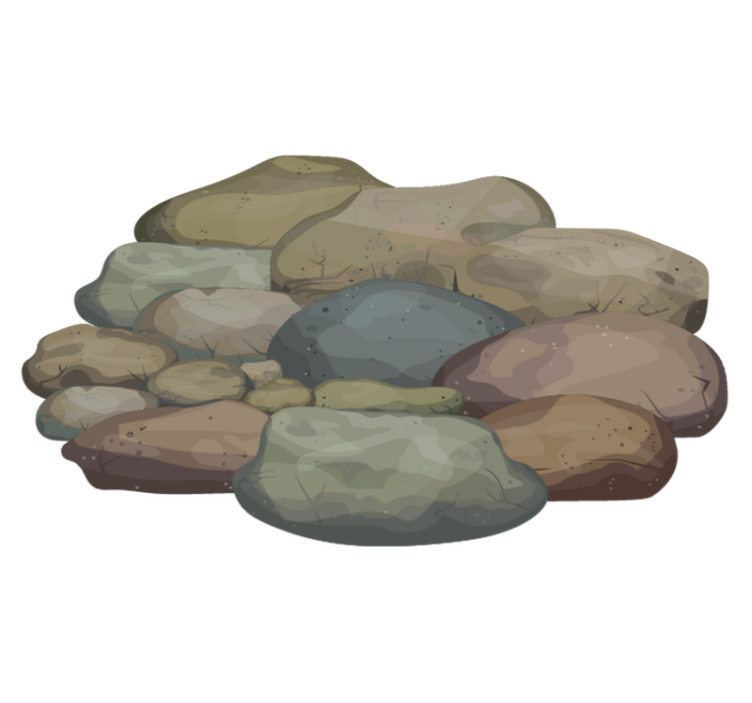 비닐 카펫 스톤 효과 자갈 일러스트레이션 - TenStickers