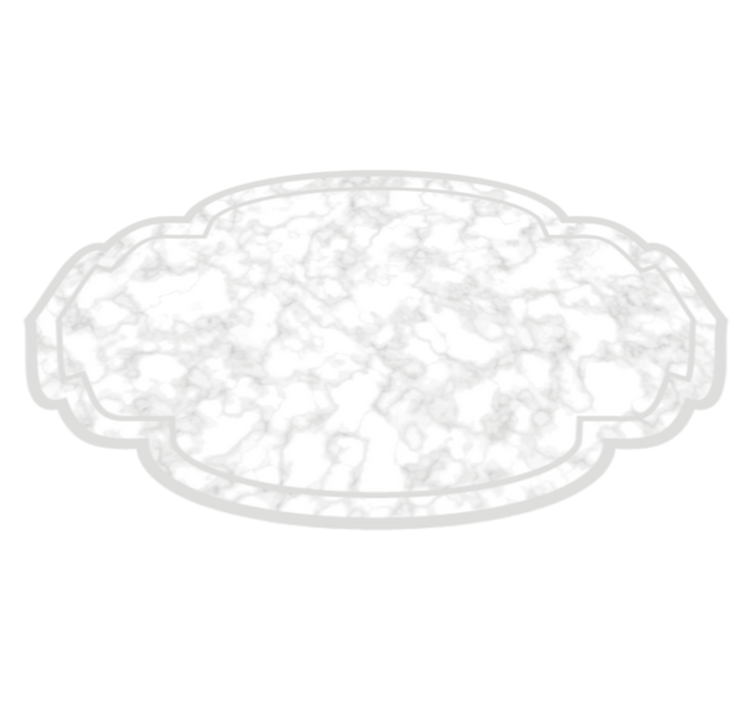 대리석 비닐 러그 구름 모양 - TenStickers